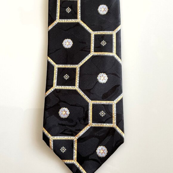 NEW VINTAGE BRIONI TIE NEIMAN MARCUS 100% SETA-SILK WITH BOX HAND MADE ITALY - Picture 3 of 14